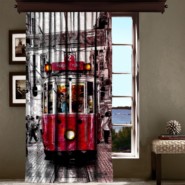 Nostalgic Tramway Curtain