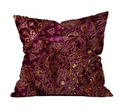 Ottoman Tile Theme Cushion Plum-Purple Cushion