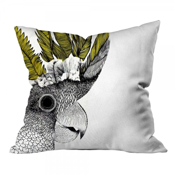 Tropical Parrot Cushion