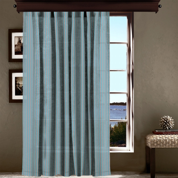 Vertical Stripe Tulle Curtain