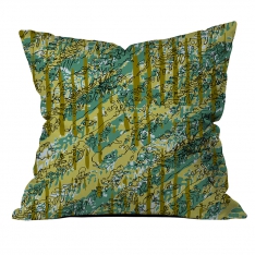 Green Abstract Cushion
