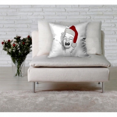 Marilyn Monroe is SANTA !!! Cushion