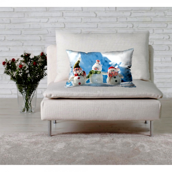 Snowman Buddies Cheers Cushion