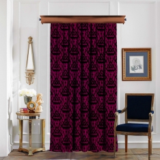 Carpet Pattern Purple Curtain
