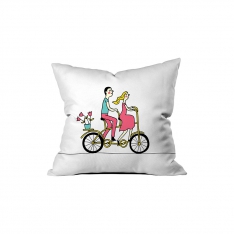 To Ride A Bicycle With Love Cushion Sev.G
