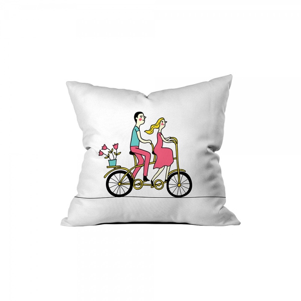 To Ride A Bicycle With Love Cushion Sev.G