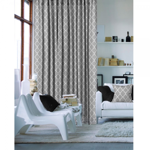 Charming Grey Single Piece Curtain