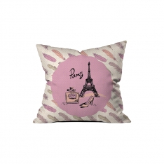 Paris Pink Scattered Cushion