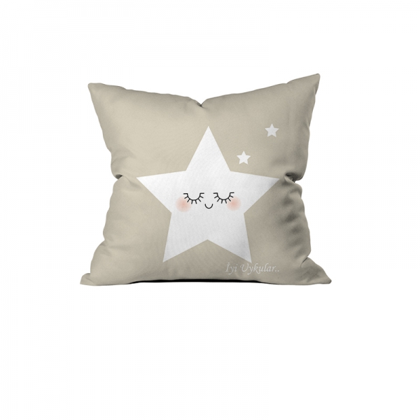 Sweet Sleeping Star Ecru Cushion