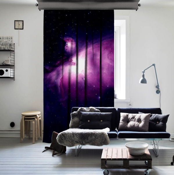 Star Gate Space One Piece Curtain
