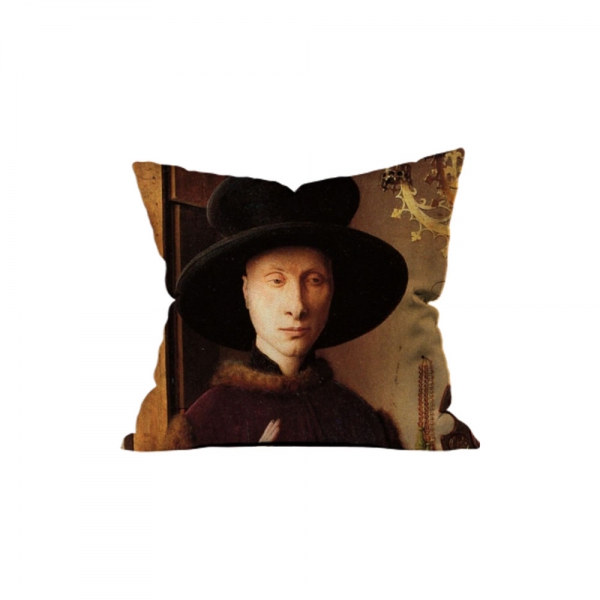 Jan Van Eyck - The Arnolfini Wedding 4 (Portret van Giovanni Arnolfini en zijn vrouw4