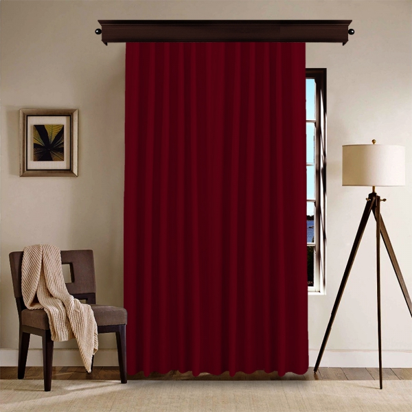 Claret Red Panel Curtain