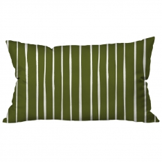 Scattered Lines Green Cushion 2