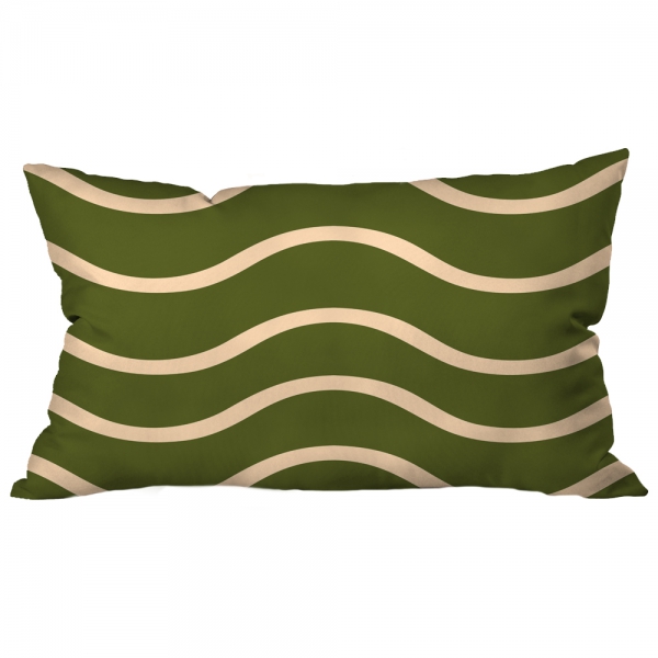 Wavy Green Cushion 2