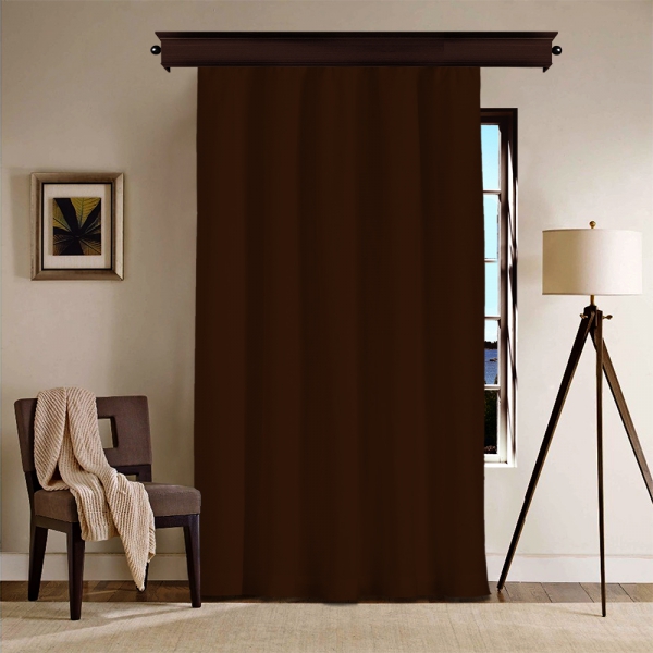 Dark Brown Blackout Curtain