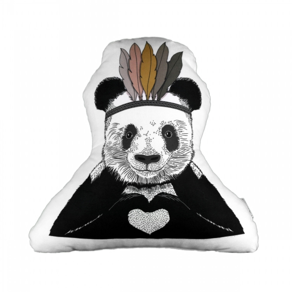 Plumose Panda By Trinket Pillow İmren Gürsoy