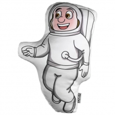 Astronot Erkek Biblo Yastık - Uzaylı Kankalar
