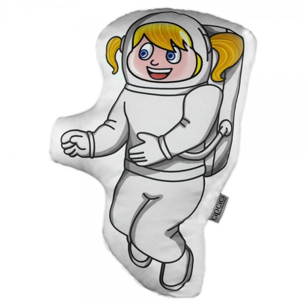 Astronot Kız Biblo Yastık - Uzaylı Kankalar