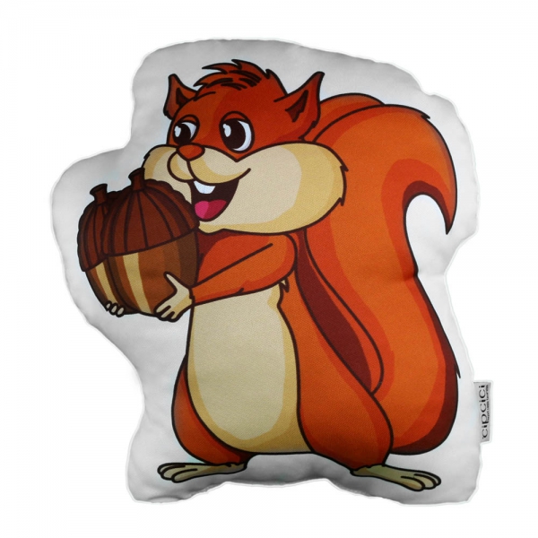 Male Squirrel Trinket Pillow - Forest Family