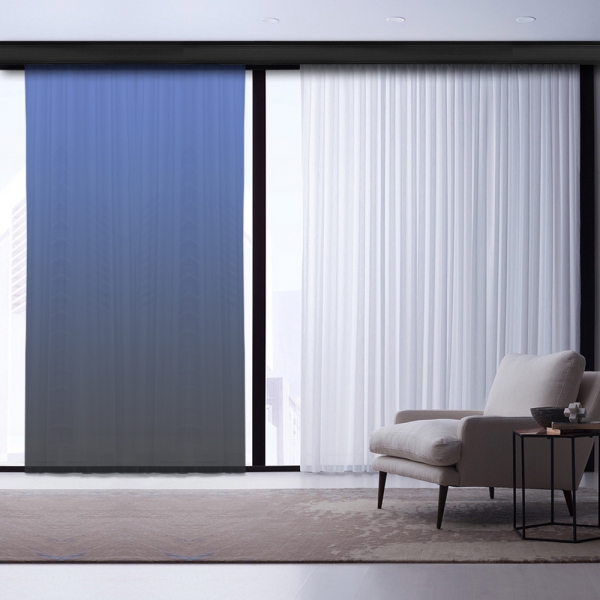 Black-Blue Degrade Tulle Curtain | Interstellar Combine