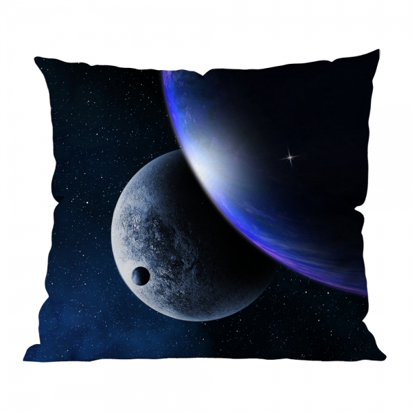 Aurora Lights and Planets Cushion