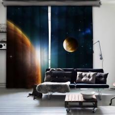 Space Reflection Single Panel Curtain