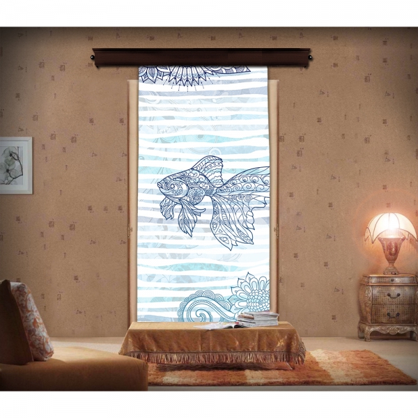 Mandala Patterned Fish Curtain Model 2