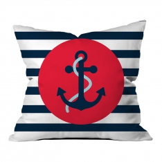 Red Anchor Pillow