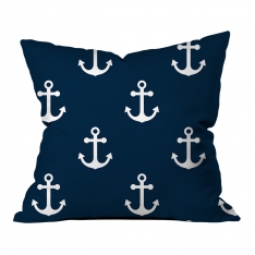 Blue Boat Pillow