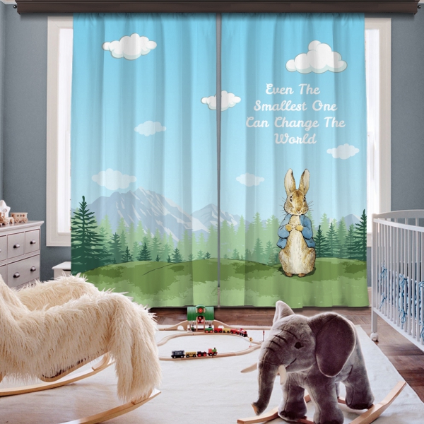 Peter Rabbit 2 Panel Curtain