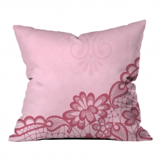 Pink Lace Composition Pillow