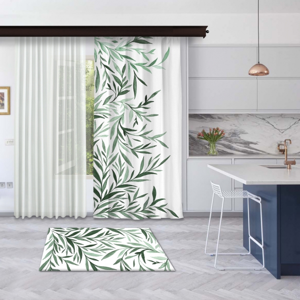 Tints of Olive Tree Panel Curtain