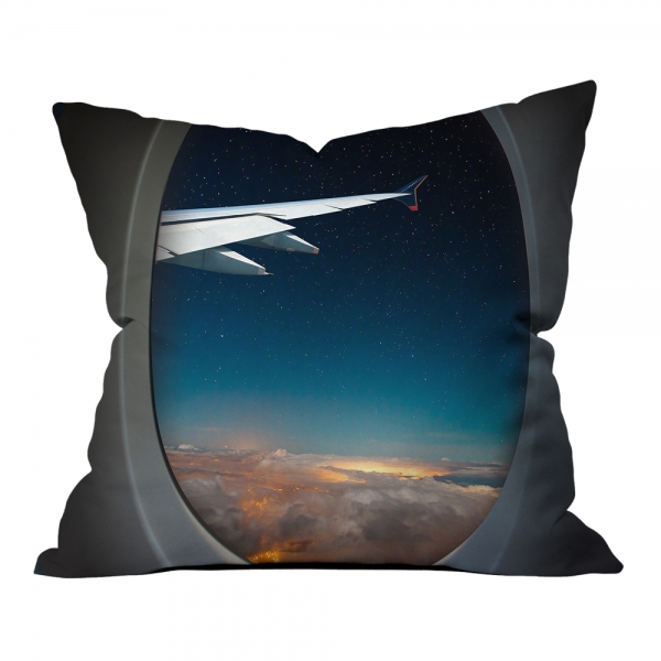 Vip Flight Shades of Blue Pillow