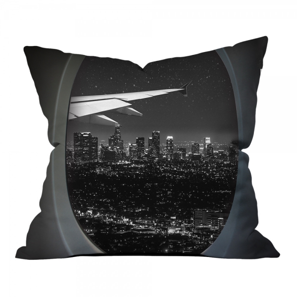 Vip Flight Black White Evening View One Pillow