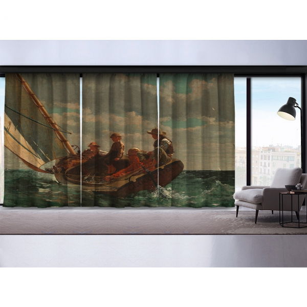 Breezing Up (A Fair Wind) 3 Pieces Panel Curtain