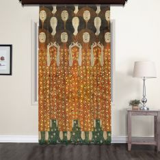 Gustav Klimt - Beethoven Frieze (Detail) Tulle Curtain