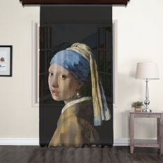 Johannes Vermeer - İnci Küpeli Kız Tül Perde