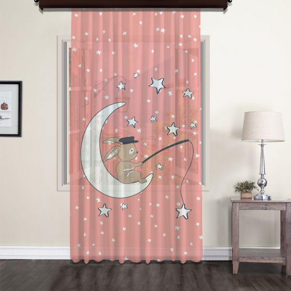 Bunny and The Moon Tulle Curtain