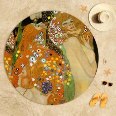 Gustav Klimt - Su Yılanları 2 Plaj Havlusu