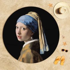 Johannes Vermeer - The Girl With a Pearl Earring Beach Towel