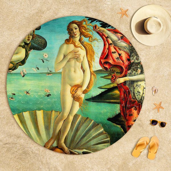 Sandro Botticelli - The Birth of Venus 2 Beach Towel