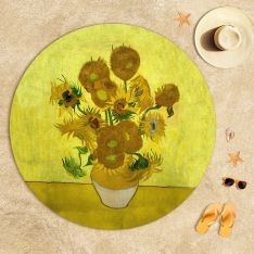 Vincent Van Gogh - Sun Flowers Beach Towel