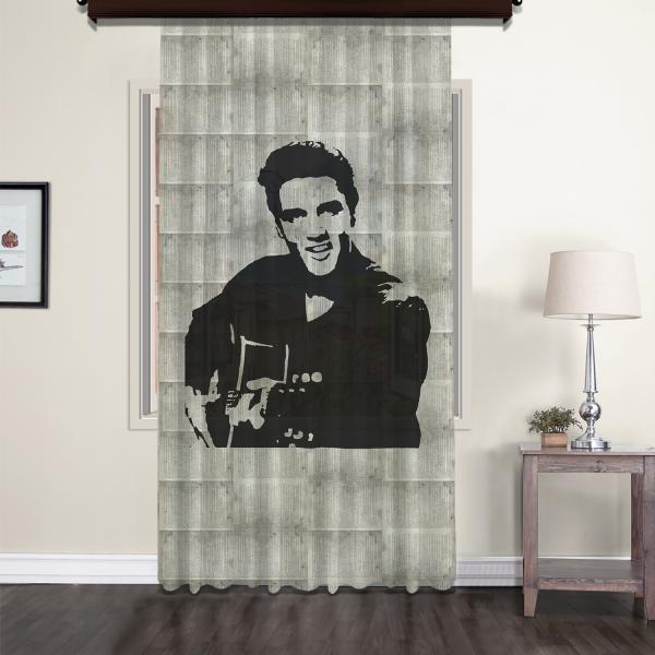 Elvis Presley Nostalgic Tulle Curtain