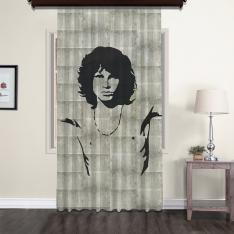 Jim Morrison Nostalgic Tulle Curtain