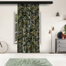 Botanic and Tropical Leaves Curtain
