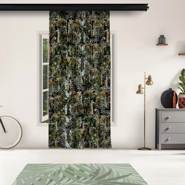 Botanic and Tropical Leaves Curtain