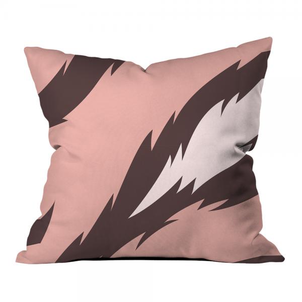 Pink Tiger Pattern Pillow
