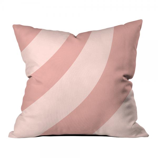 Powder Pink Zebra Pattern Pillow