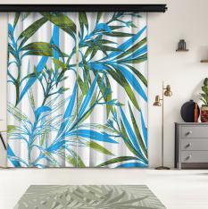 Tropical Long Leaves 2 Panel Curtain