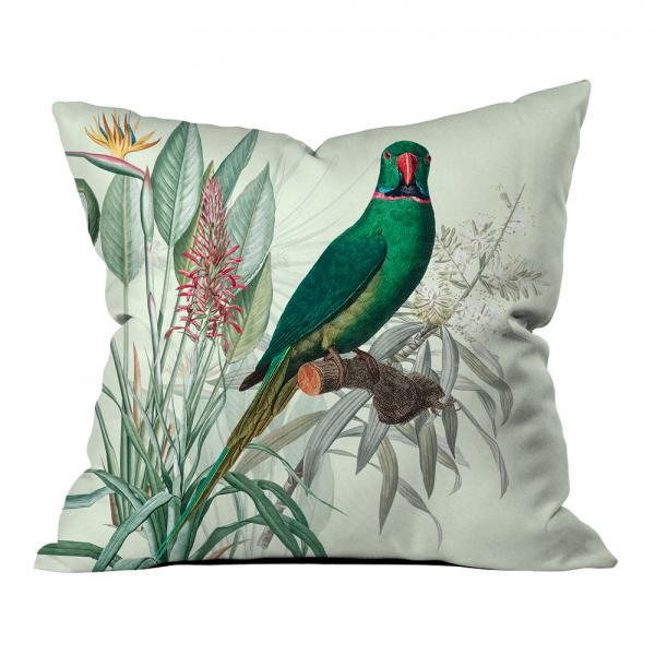Tropical Parrots Pillow